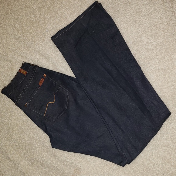 7 For All Mankind Denim - 7 For All Mankind Women's Boot Cut Jeans - Dark Blue